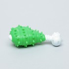 Игрушка двухслойная (твердый и мягкий пластик) "Голень", 12 см, зелёная - фото 6980668