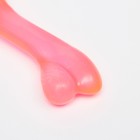 Игрушка жевательная "Косточка классическая", прозрачная, PVC, 12,3 см, красная - фото 6980686