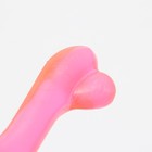 Игрушка жевательная "Косточка классическая", прозрачная, PVC, 12,3 см, красная - Фото 5