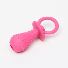 Жевательная игрушка для собак «Пустышка для малышки», 14.5 см, TPR, розовая - Фото 4