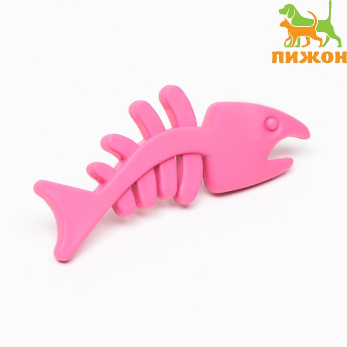 Игрушка жевательная суперпрочная "Планктон", 12,5 см, розовая - Фото 1