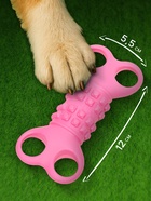Жевательная игрушка для собак «Лучше всех!», 12 см, TPR, розовая - Фото 2