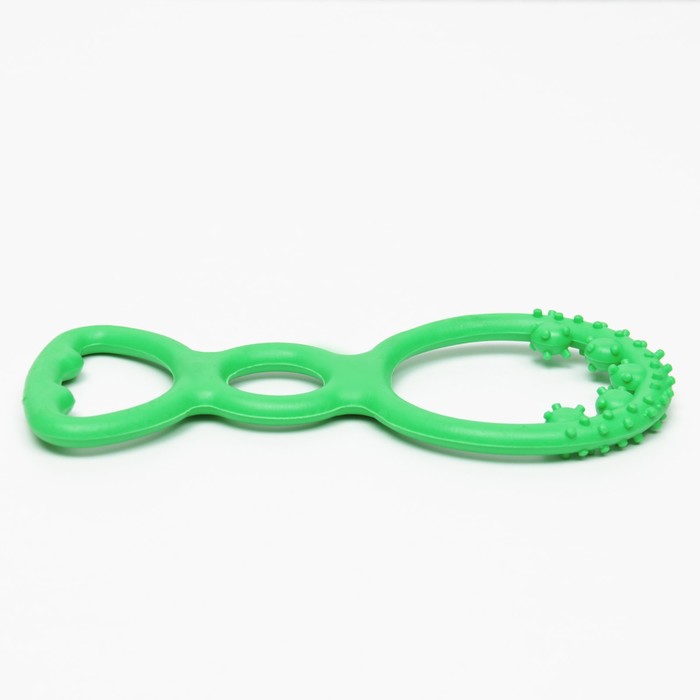Игрушка жевательная "Тренажер настойчивости", TPR, 18 см, зелёная