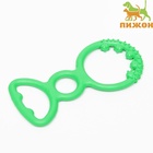 Жевательная игрушка для собак «Тренажер настойчивости», 18 см, TPR, зелёная - Фото 3