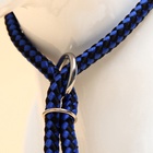 Ринговка для собак, 150×0.6 см, с вертлюгом, синяя, чёрная - Фото 5