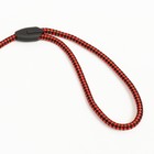 Поводок круглый "Рябь", 120 х 0,6 см, красно-чёрный - Фото 3