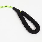 Поводок, 180×0.8 см, светоотражающий, круглый, с эргономической ручкой, зелёный - Фото 3