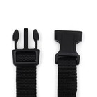 Поводок с универсальной ручкой-креплением, ширина 2.5 см, чёрный - Фото 6