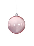 Ёлочные игрушки «Ночка», шары новогодние, d=8 см, набор 6 шт., звёзды, розовый 9510496