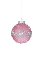 Ёлочные игрушки «Жаклин», шары новогодние, d=8 см, набор 6 шт., розовый - Фото 5