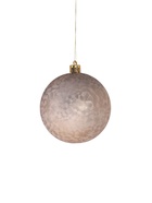 Ёлочные игрушки «Ночка», шары новогодние, d=8 см, набор 6 шт., элитный узор, бордовый/золото - фото 122225278