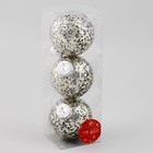 Ёлочные игрушки «Мэдисон», шары новогодние, d=8 см, набор 3 шт., блеск элит - Фото 2