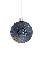 Ёлочные игрушки «Мадлен» веточки, шары новогодние, набор d=8 см, 3 шт., МИКС - Фото 3