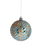 Ёлочные игрушки «Мадлен» веточки, шары новогодние, набор d=8 см, 3 шт., МИКС 9510533