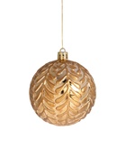 Ёлочные игрушки «Мадлен» веточки, шары новогодние, набор d=8 см, 3 шт., МИКС 9510533