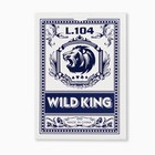 Карты игральные бумажные Wild King, 55 шт, 280 г/м2, синие, 6.3 х 8.8 см - Фото 3