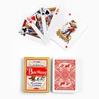 Карты игральные бумажные BinWang, 55 шт, 260 г/м2, красные, 6.3 х 8.8 см - фото 296439710