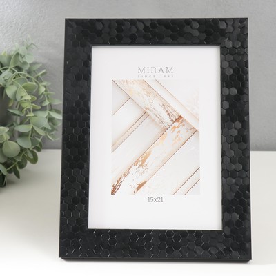 Фоторамка пластик "МИРАМ" 15х21 см, 651670-6, (пластиковый экран)