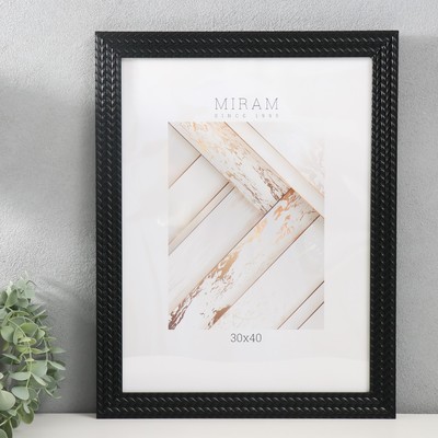Фоторамка пластик "МИРАМ" 30х40 см, 651777-15 (пластиковый экран)