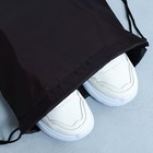 Сумка для обуви, болоньевый материал, цвет чёрный, 41х31 см - Фото 6