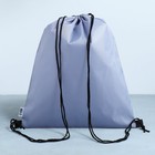 Мешок для обуви, серый, (болоньевый материал) 43×33 см - Фото 6