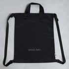 Мешок для обуви, чёрный, (текстиль) 30×40 см - Фото 4