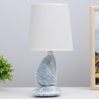 Настольная лампа "Парма" E14 40Вт синий 15,5х15,5х32 см - фото 3864308