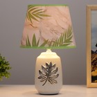 Настольная лампа «Монстера» E14 40 Вт бело-зеленый 20×20×30 см RISALUX - Фото 2