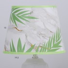 Настольная лампа "Монстера" E14 40Вт бело-зеленый 20х20х30 см RISALUX - Фото 4