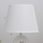 Настольная лампа «Монстера» E14 40 Вт белый 20×20×30 см RISALUX - Фото 4