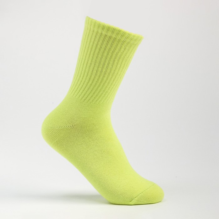 Носки, цвет салатовый, размер 25-27 - Фото 1
