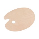 Палитра деревянная овальная 27×38 см, МИКС - Фото 2