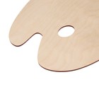 Палитра деревянная овальная 27×38 см, МИКС - Фото 3