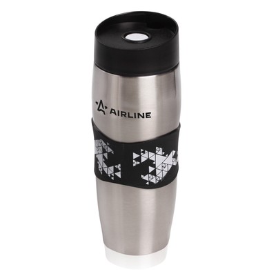 Термокружка с клапаном Airline, 380 мл, металлик