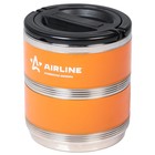 Термос Airline, ланч-бокс для еды с ручкой, нержавеющая сталь 304, 2 контейнера, 1.4 л - Фото 2