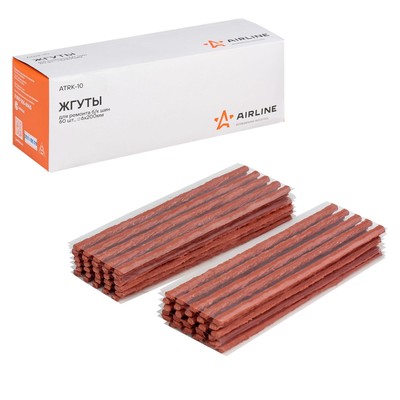 Жгуты для ремонта Airline, бескамерных шин, 6×200 мм, в наборе 60 штук