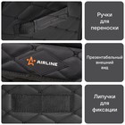 Органайзер-саквояж в багажник Airline, 40х30х35 см, стёганный ромб, цвет черный - Фото 7