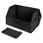 Органайзер-саквояж в багажник Airline, 55×30×35 см, стёганный ромб, черный - Фото 5