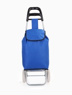 Сумка-тележка хозяйственная на шнуре, 28×18×94 см, васильковая - Фото 3