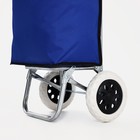 Сумка-тележка хозяйственная на шнуре, 28×18×94 см, васильковая - Фото 4