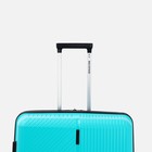 Чемодан большой 28", отдел на молнии, кодовый замок, цвет бирюзовый - фото 24441956