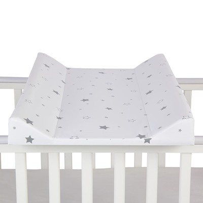 Доска пеленальная для кроваток Polini kids «Звездное сияние», белый-серый