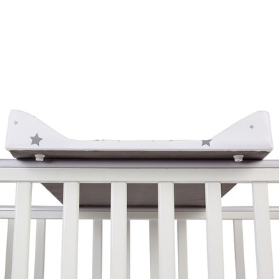 Доска пеленальная для кроваток Polini kids «Звездное сияние», белый-серый
