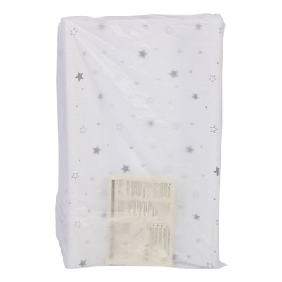 Доска пеленальная для кроваток Polini kids «Звездное сияние», белый-серый