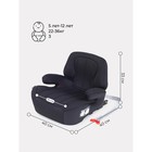 Бустер автомобильный детский Rant Turbo Active Line, крепление Isofix, группа 3 (22-36 кг), цвет чёрный - Фото 2