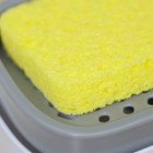 Дозатор для моющего средства с подставкой для губки Raccoon, губка в комплекте - Фото 3