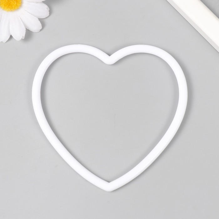 Кольцо пластик для изготовления ловца снов "Сердце" 10,5 см - Фото 1