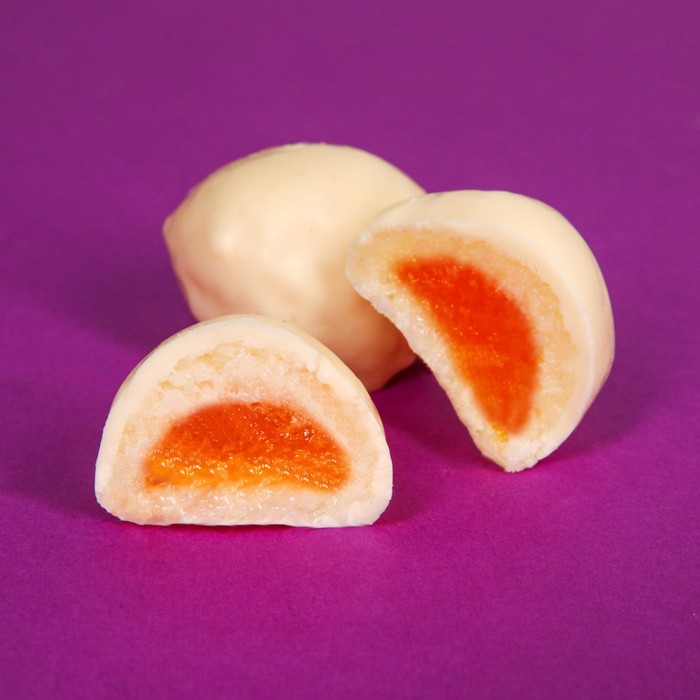 Конфеты глазированные "Кокосовые с начинкой "Апельсин", 140 г