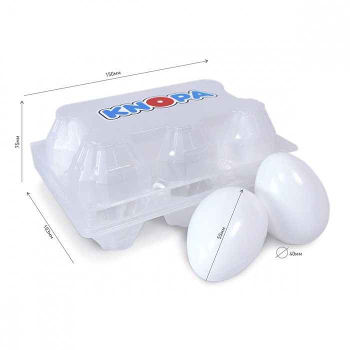 Игровой набор «Яйца», 6 штук 64209