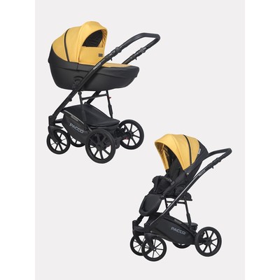 Коляска 2 в 1 Riko Basic Pacco, цвет yellow